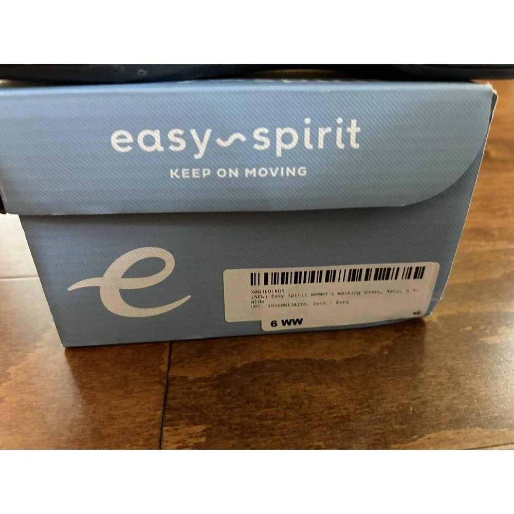 Easy‎ Spirit AP1 Women's Oxford Sneakers Flats Lace Ups Blue Navy NEW 6 WW Xwide